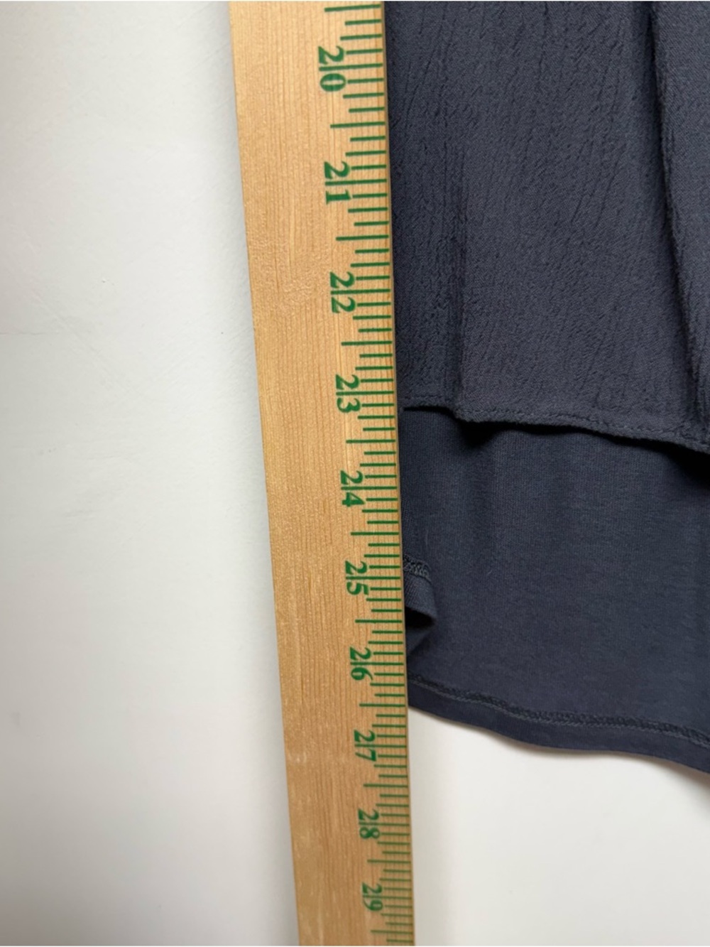 LOFT Gray Button Ruffle Neck Top - Picture 6 of 6